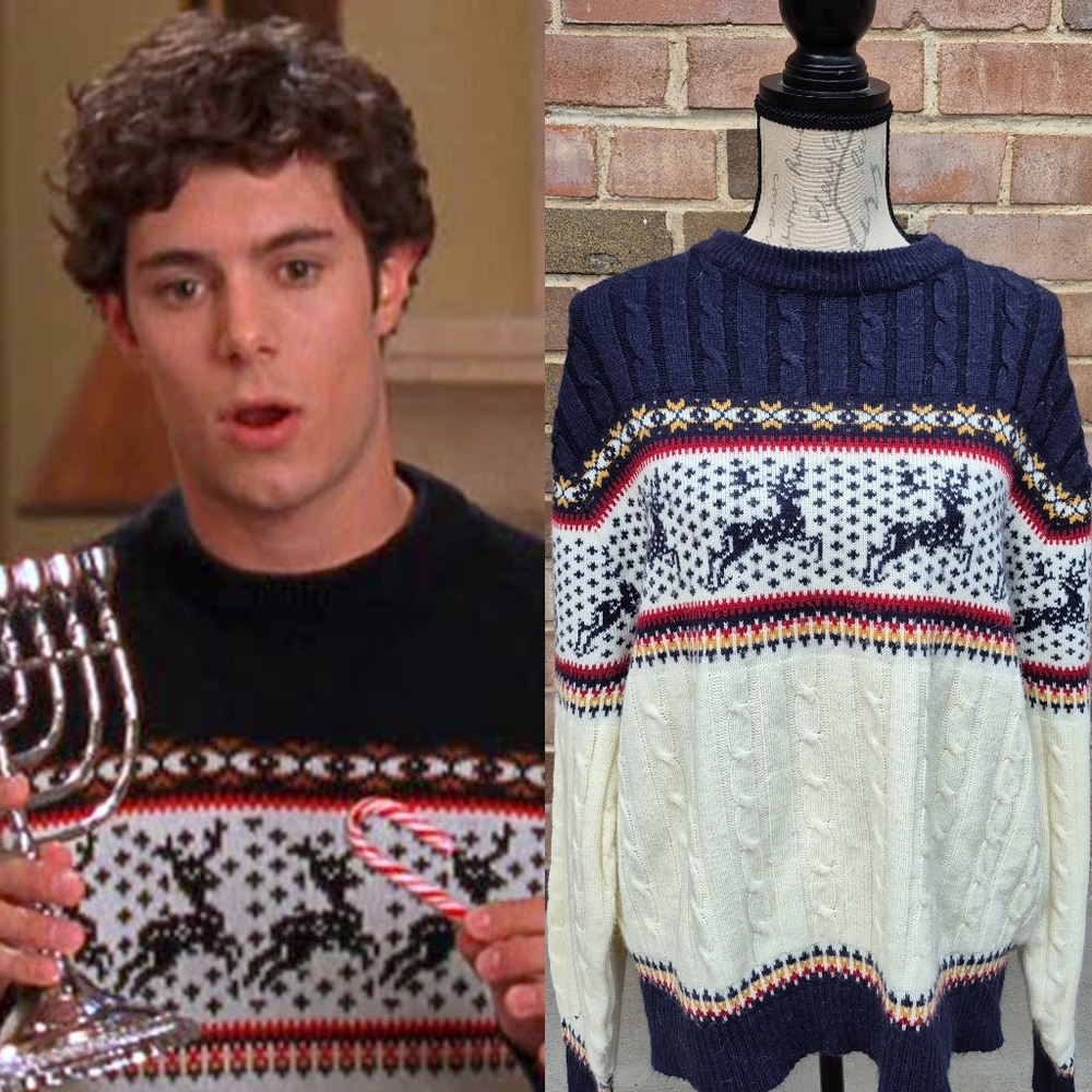 Christmas Chrismukkah Holiday Sweater Similar To Seth Cohen The OC